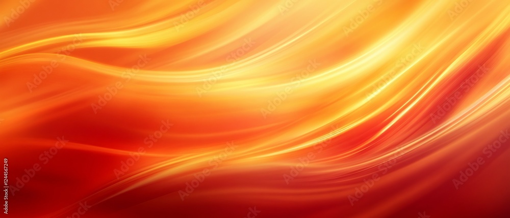 Abstract Orange and Yellow Swirling Curves Design Abstract Orange and Yellow Swirling Curves Design