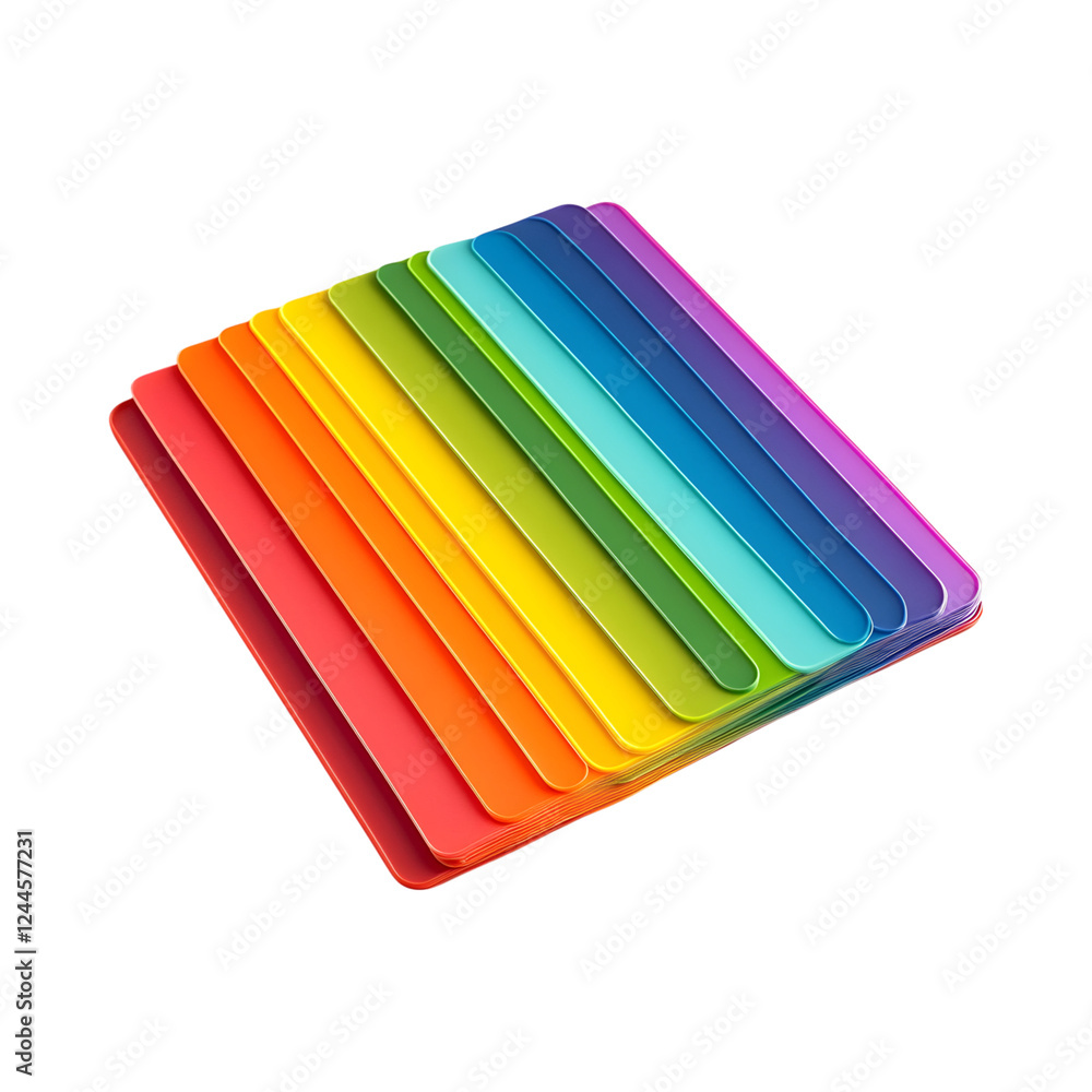 Colorful Plastic Chops Isolated on Transparent Background Colorful Plastic Chops Isolated on Transparent Background