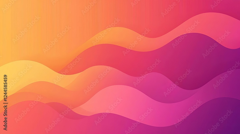 Fototapeta premium India Holi Festival Celebration Happiness Color Culture Powder Energy Vibrant abstract wave pattern in warm colors.