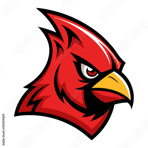 Wallpaper Mural Cardinal Bird Vector Illustration – Cartoon, Clipart & Line Art Design on White Background,  Cardinal bird vector illustration in cartoon, clipart, and line art styles on a white background. Torontodigital.ca