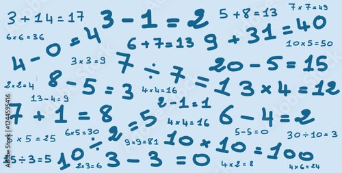 Simple mathematical equation background.