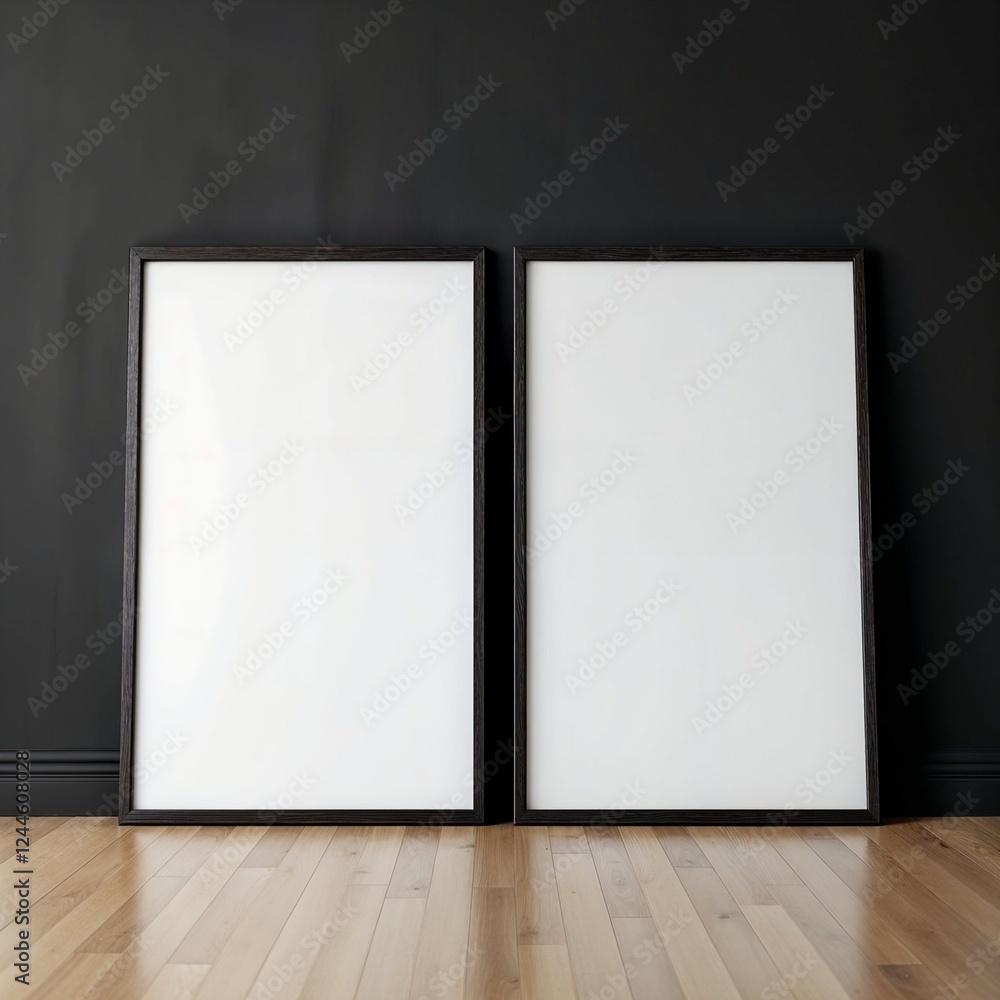 Mockup Frames Minimalist in Concrete and Wood Interior Mockup Frames Minimalist in Concrete and Wood Interior