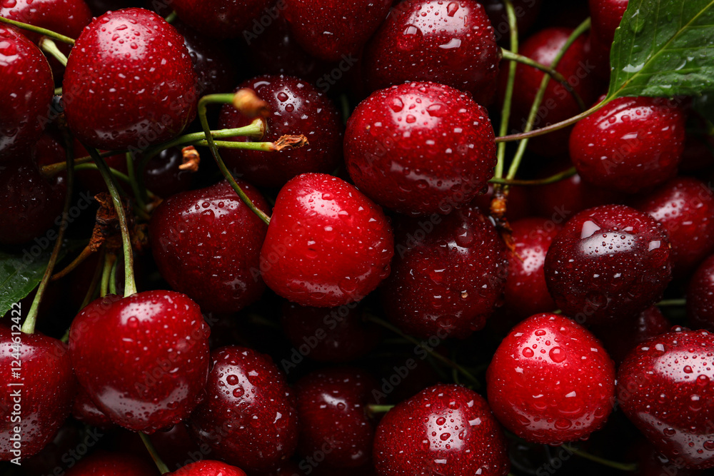 Texture of sweet cherries as background Texture of sweet cherries as background