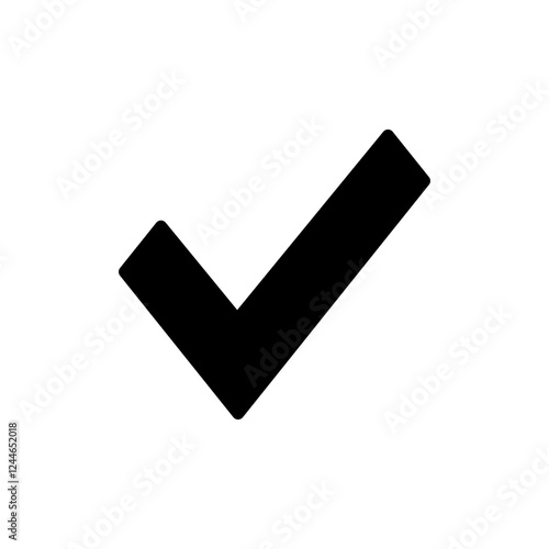 Check mark icon vector illustration. Tick mark sign and symbol