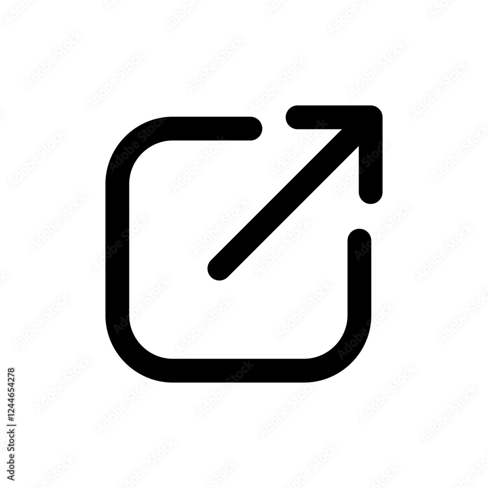 External link icon vector illustration. link sign and symbol. hyperlink symbol External link icon vector illustration. link sign and symbol. hyperlink symbol