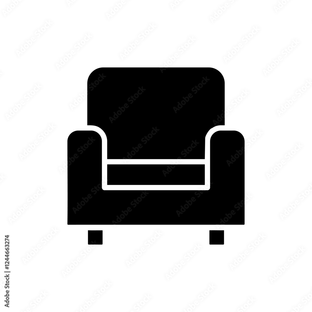 Sofa icon vector illustration. sofa sign and symbol. furniture icon Sofa icon vector illustration. sofa sign and symbol. furniture icon