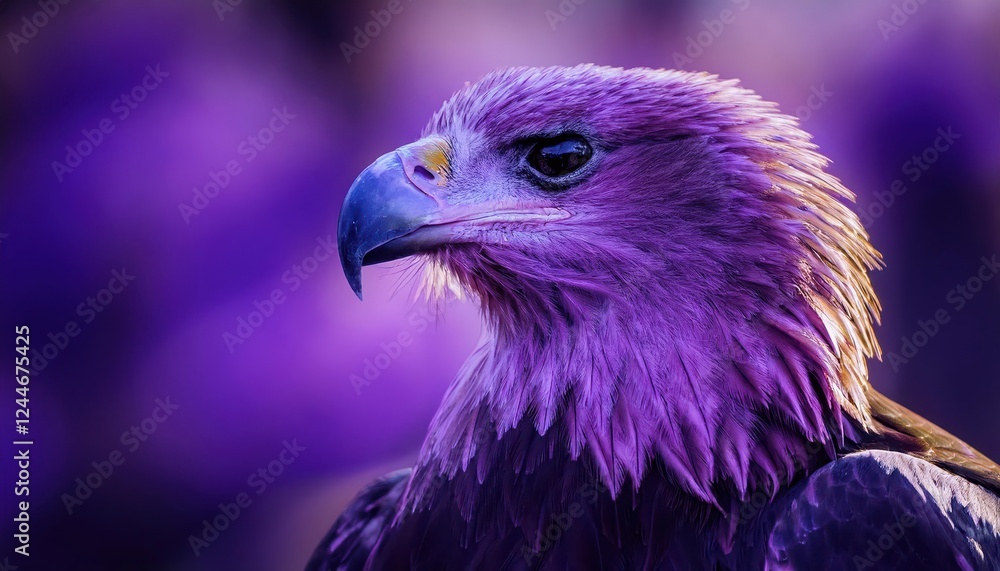 Striking Eagle Amidst Purple Majesty Vibrant Feather Details in a Natures Masterpiece, Perfect for Digital Art, Home Decor, or Inspiration Seeking Eyes. Striking Eagle Amidst Purple Majesty Vibrant Feather Details in a Natures Masterpiece, Perfect for Digital Art, Home Decor, or Inspiration Seeking Eyes.
