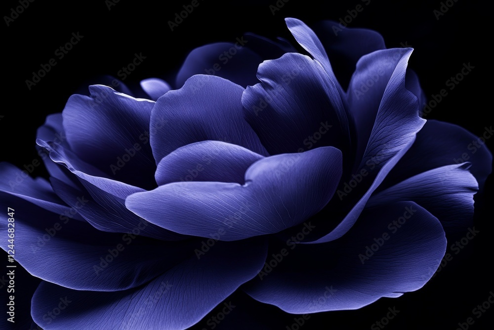 Close up of a blue flower with a dark background Close up of a blue flower with a dark background