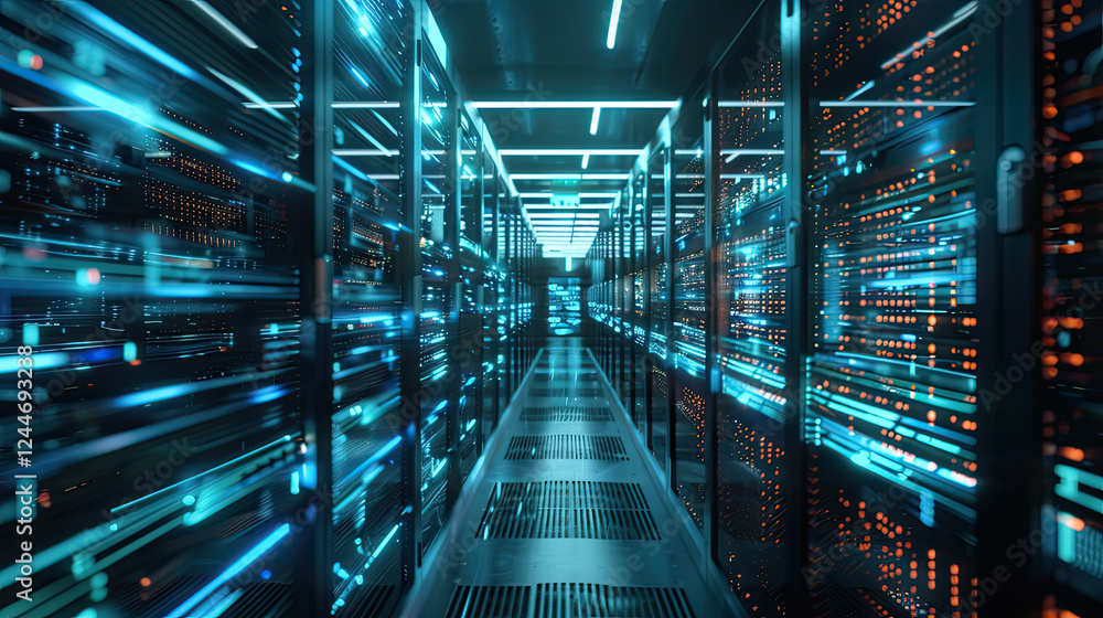 Obraz premium Modern data center.