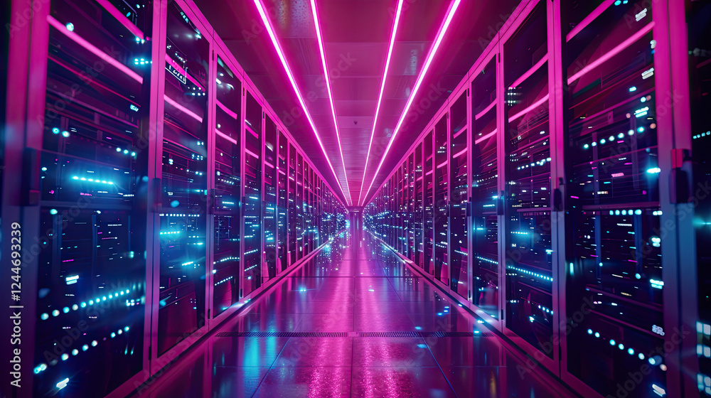 Obraz premium Modern data center.