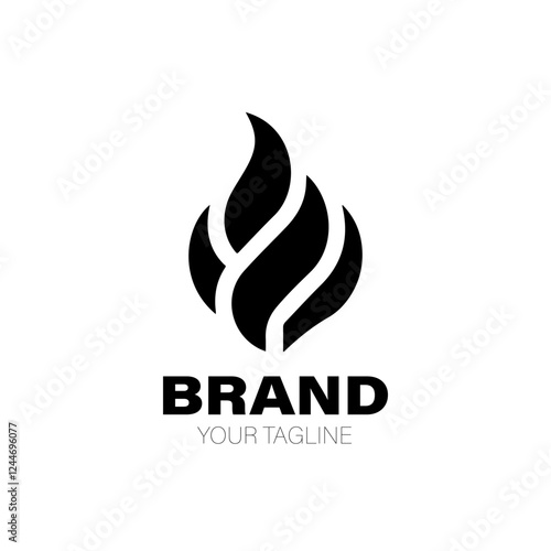 Fire Logo. Fire Logo Design. Fire Logo Brand. Fire Logo Vector Design Isolated on White Background