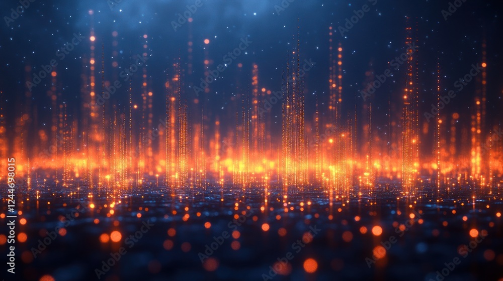 Orange digital energy streaks, dark background, futuristic, abstract, website banner Orange digital energy streaks, dark background, futuristic, abstract, website banner