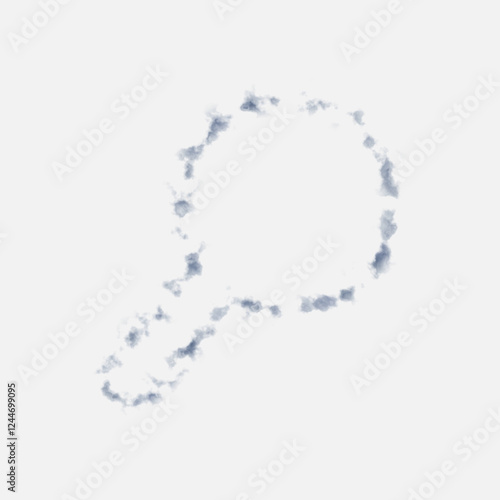 watercolor lineart illustration of a magnifying glass.