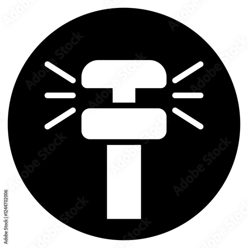 sprinkler glyph icon