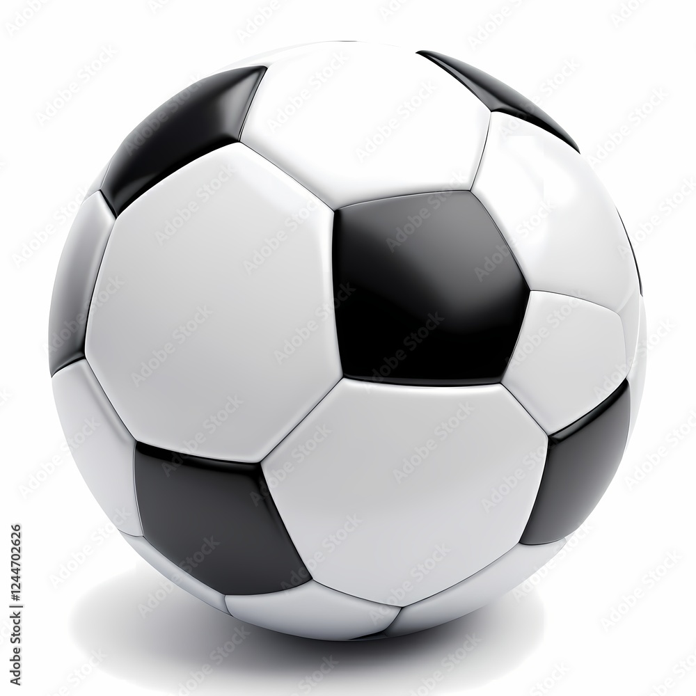 Soccer Ball 3d Render Classic Design White Black Soccer Ball 3d Render Classic Design White Black
