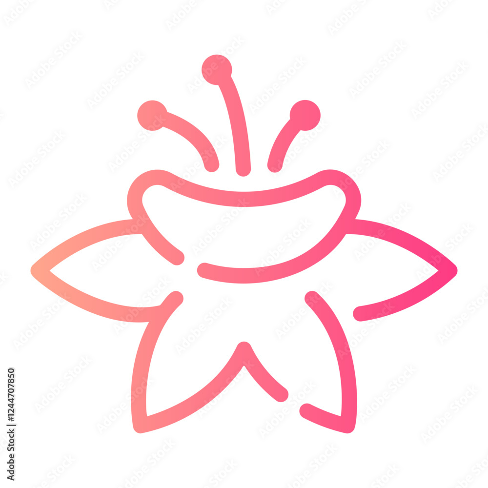flowers gradient icon flowers gradient icon