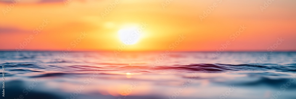 The sun is setting over the ocean The sun is setting over the ocean
