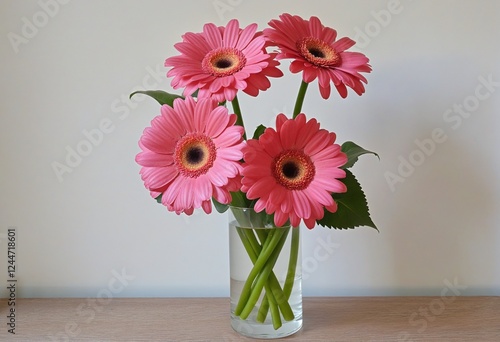 Wallpaper Mural Vibrant Multi-Colored Gerbera Bouquet in a Stylish Vase Torontodigital.ca
