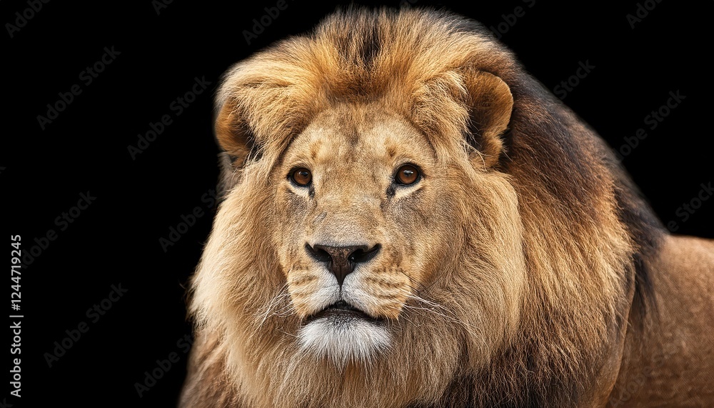 Majestic African Savannah Sunset A Golden Moment with a Regal Lion in the Grasslands, Capturing the Serene Beauty of Africas Wildlife and Scenery. Majestic African Savannah Sunset A Golden Moment with a Regal Lion in the Grasslands, Capturing the Serene Beauty of Africas Wildlife and Scenery.
