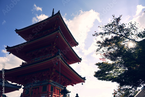 京都府清水寺の風景