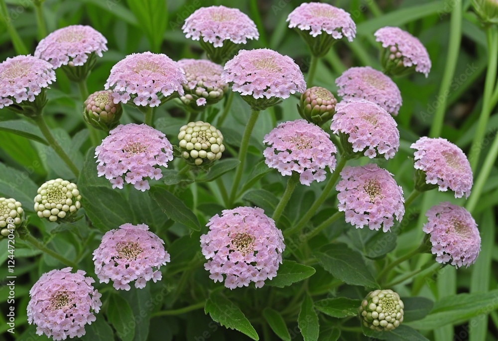 Vibrant Bloom of Common Yarrow (Achillea millefolium) in Pink Vibrant Bloom of Common Yarrow (Achillea millefolium) in Pink