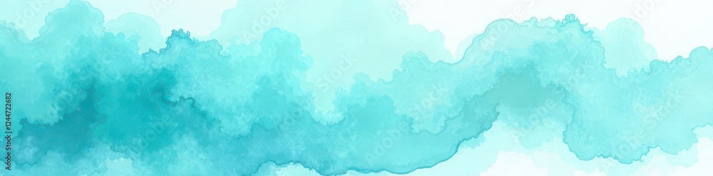 Subtle aquamarine watercolor wash, layered strokes create soft texture, natural, refreshing, serene Subtle aquamarine watercolor wash, layered strokes create soft texture, natural, refreshing, serene