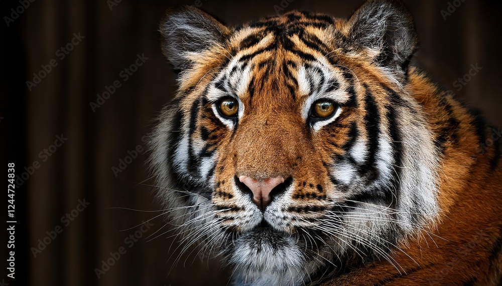 Vividly Captured Portrait of a Regal Tiger Basking in the Fading Light of an Indian Jungle Twilight, with Orange and Gold Hues Illuminating Its Graceful Form, Set against the Backdrop of Lush Vividly Captured Portrait of a Regal Tiger Basking in the Fading Light of an Indian Jungle Twilight, with Orange and Gold Hues Illuminating Its Graceful Form, Set against the Backdrop of Lush
