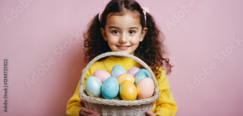 a little girl, child, hunti...
