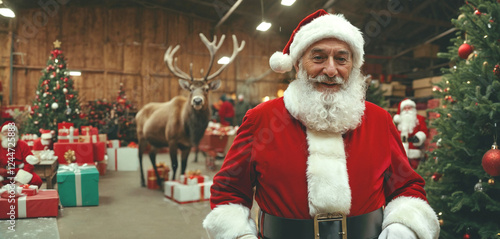 Santa Claus in his Christma...