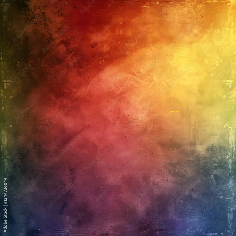 Fototapeta premium Vibrant Abstract Texture of Blended Colors in a Gradient Background