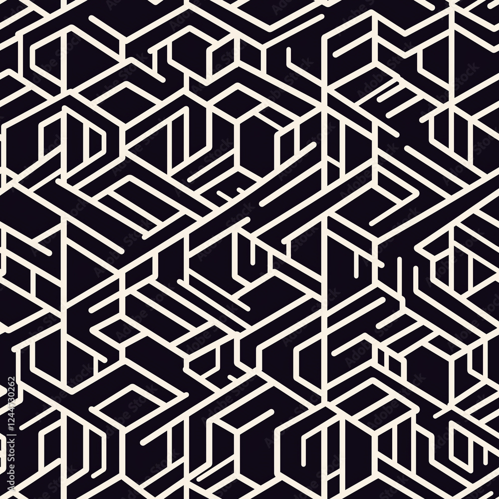 seamless pattern. Modern stylish abstract texture. Repeating geometric shapes from striped elements seamless pattern. Modern stylish abstract texture. Repeating geometric shapes from striped elements