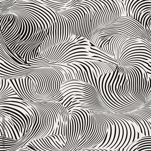 seamless pattern. Modern stylish abstract texture. Repeating geometric shapes from striped elements