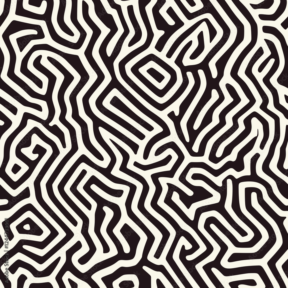 seamless pattern. Modern stylish abstract texture. Repeating geometric shapes from striped elements seamless pattern. Modern stylish abstract texture. Repeating geometric shapes from striped elements
