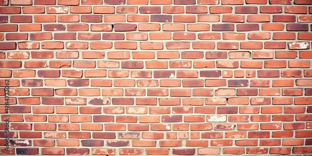 Red brick wall with horizontal pattern of varying shades, red brick, building Red brick wall with horizontal pattern of varying shades, red brick, building