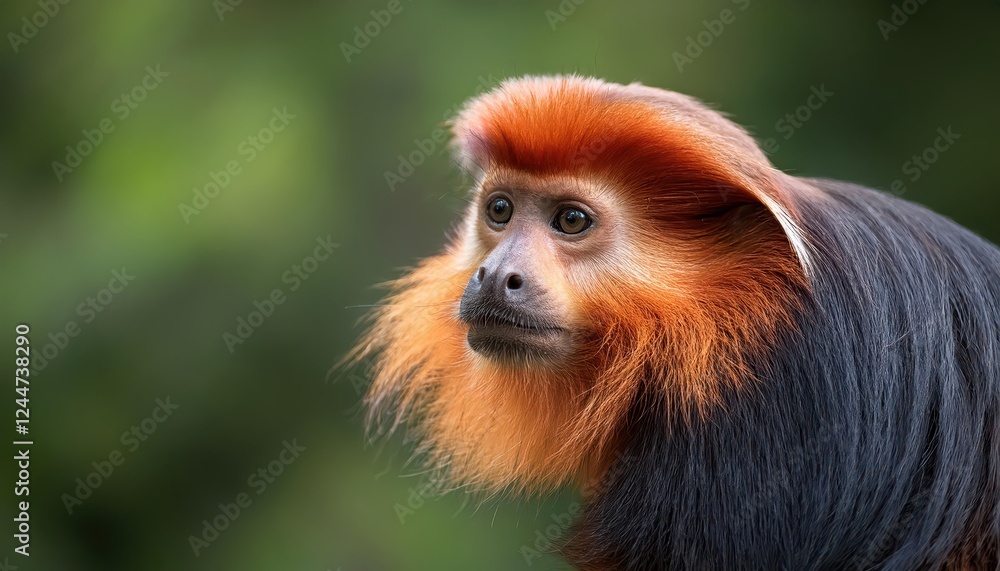 Vibrant Red Uakari Monkey in the Amazon Rainforest, Showcasing Striking Colors and Playful Expression Among the Green Canopy Vibrant Red Uakari Monkey in the Amazon Rainforest, Showcasing Striking Colors and Playful Expression Among the Green Canopy
