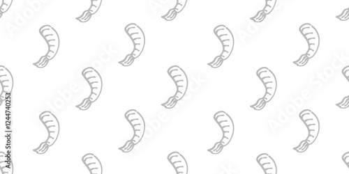 fried shrimp pattern. tempura fried shrimp seamless pattern. crispy shrimp tempura pattern background. Shrimp Pattern Background.