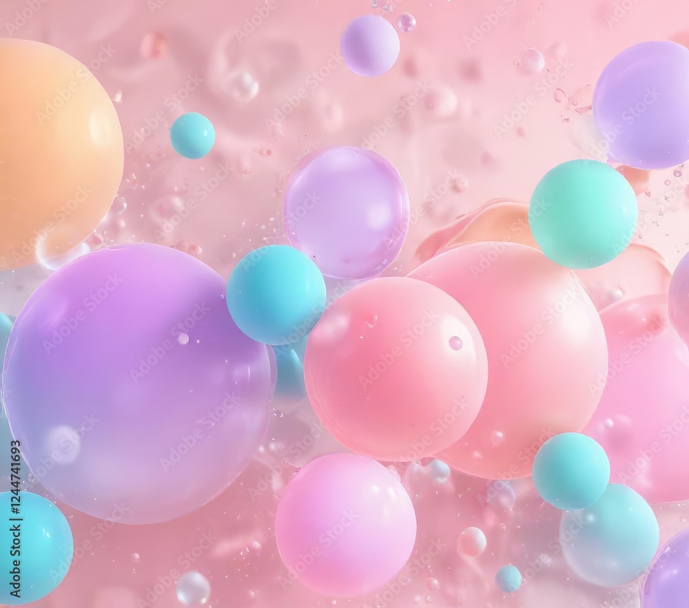 Soft abstract gradient background with scattered bubbles in pastel colors, bokeh, pastel colors, ethereal ambiance Soft abstract gradient background with scattered bubbles in pastel colors, bokeh, pastel colors, ethereal ambiance