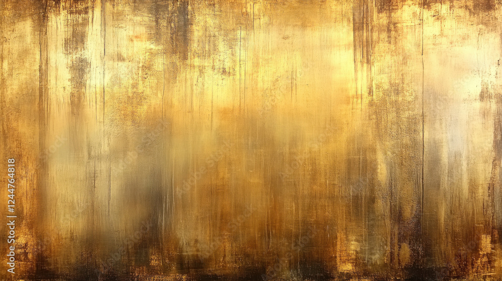 Abstract golden textured background with metallic brush strokes and subtle blurred patterns in warm earthy tones for artistic decor Abstract golden textured background with metallic brush strokes and subtle blurred patterns in warm earthy tones for artistic decor