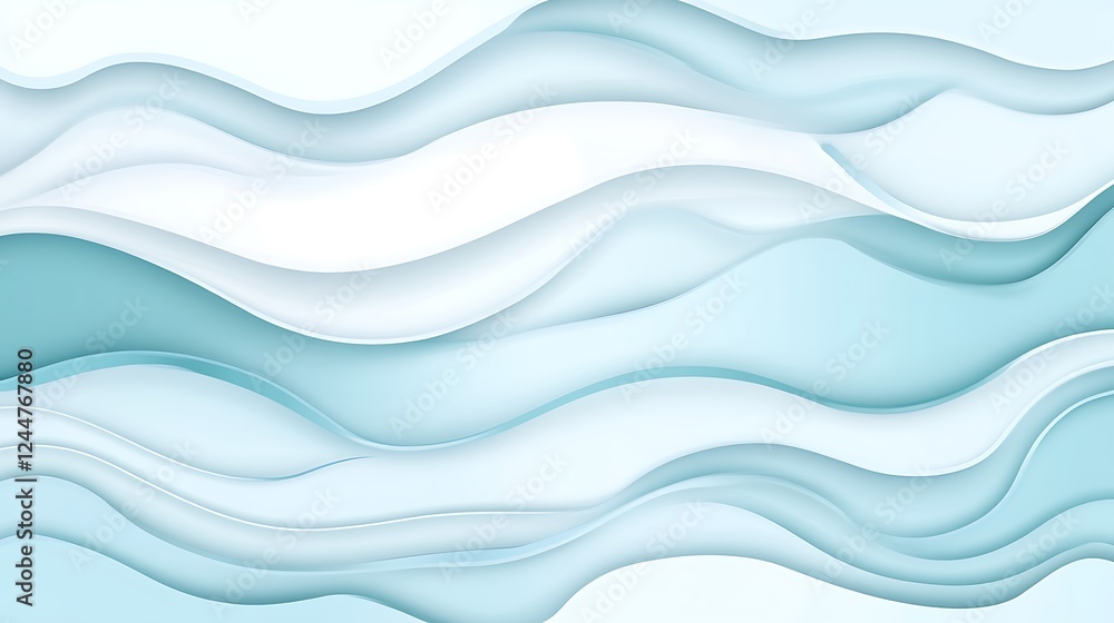 Obraz premium Abstract wavy blue background