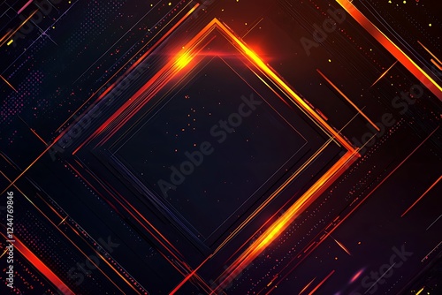 Futuristic cyberpunk-style line and light effect background with a modern tech-inspired aesthetic