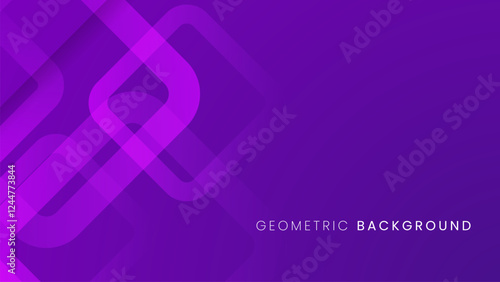 Abstract geometric purple background with triangle shape background vector