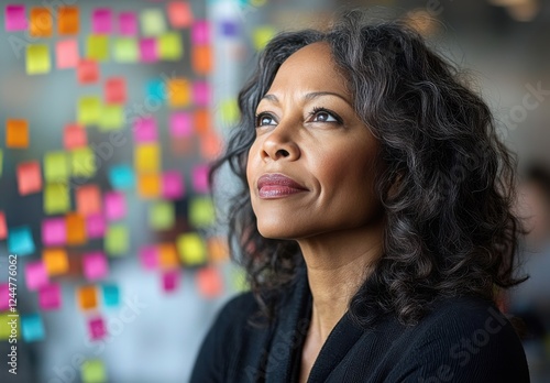 She is deep in thought