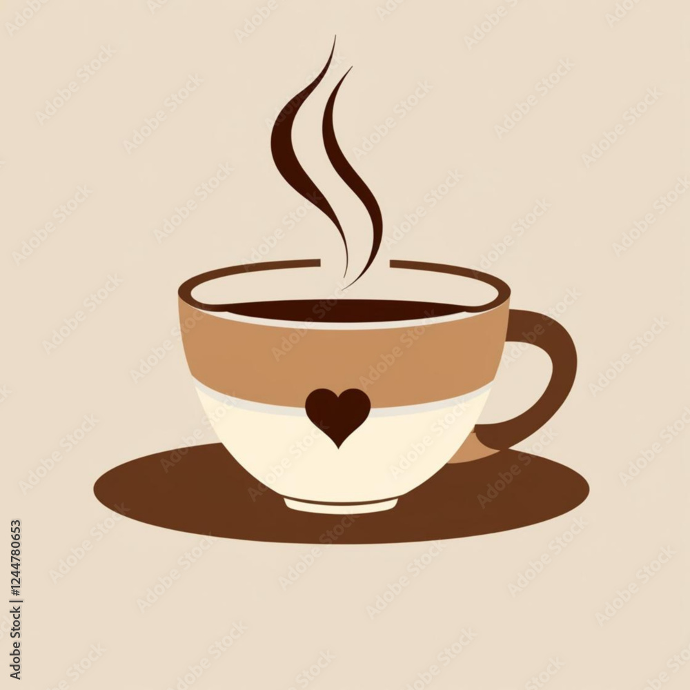 Obraz premium cup of coffee with heart