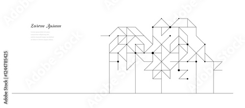 幾何学 抽象 三角形 建築 テクノロジー ビジネス 背景
