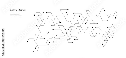 幾何学 抽象 六角形 回路 科学 テクノロジー 背景
