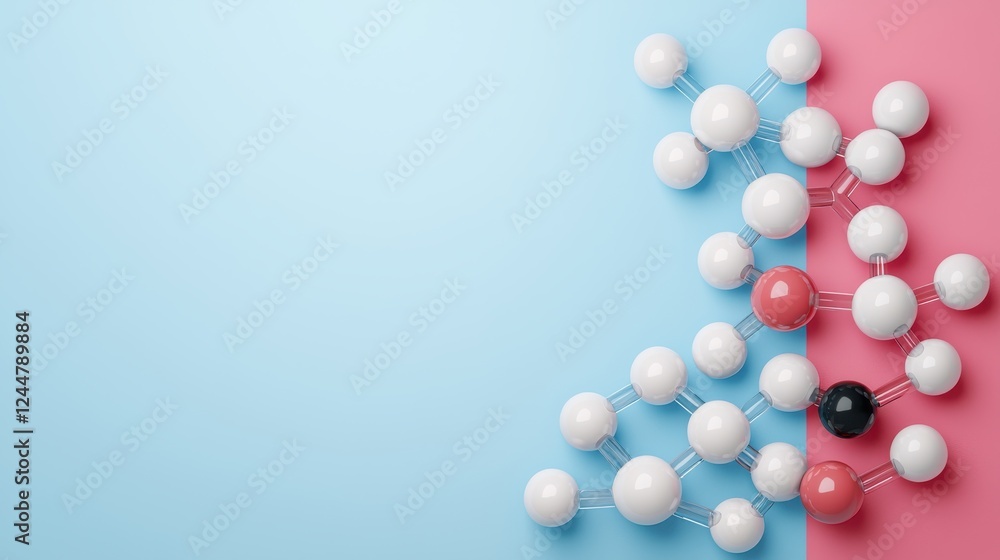 Atoms and bonds in a vibrant molecular network abstract background Atoms and bonds in a vibrant molecular network abstract background
