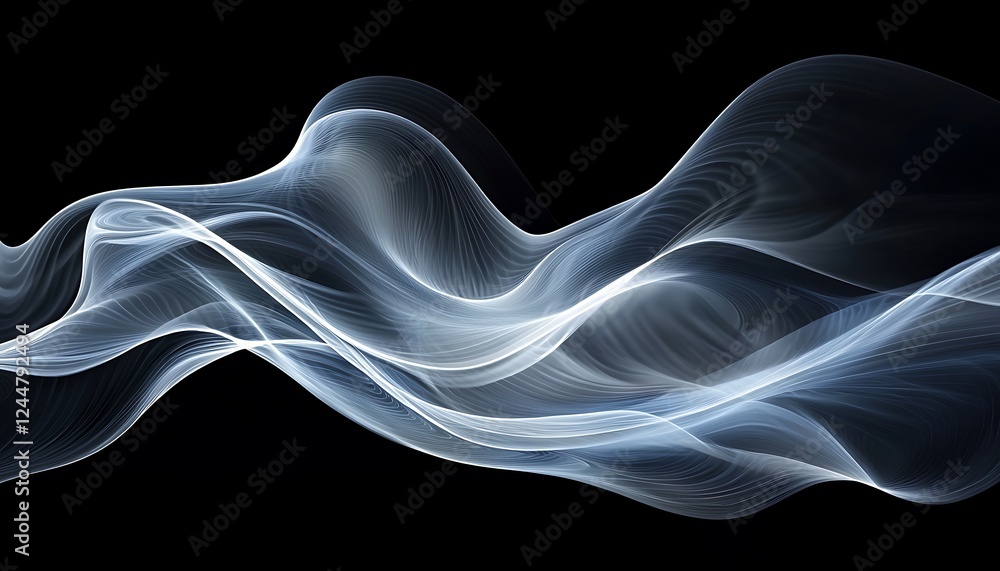 Elegant waves of smooth black and grey shapes against a dark background, perfect for sophisticated and minimalist projects. Elegant waves of smooth black and grey shapes against a dark background, perfect for sophisticated and minimalist projects.