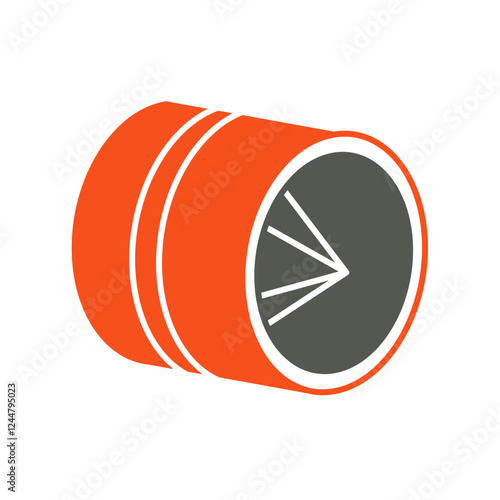 pipe reamer flat icon illustration color photo