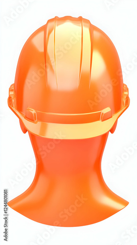Orange Hard Hat Shows Safet...