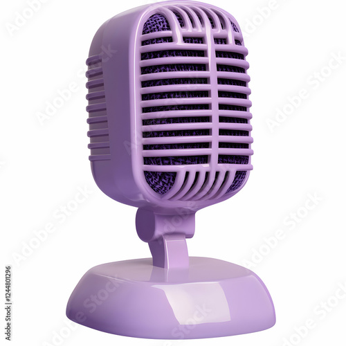 3D Rendering of a Purple Re...
